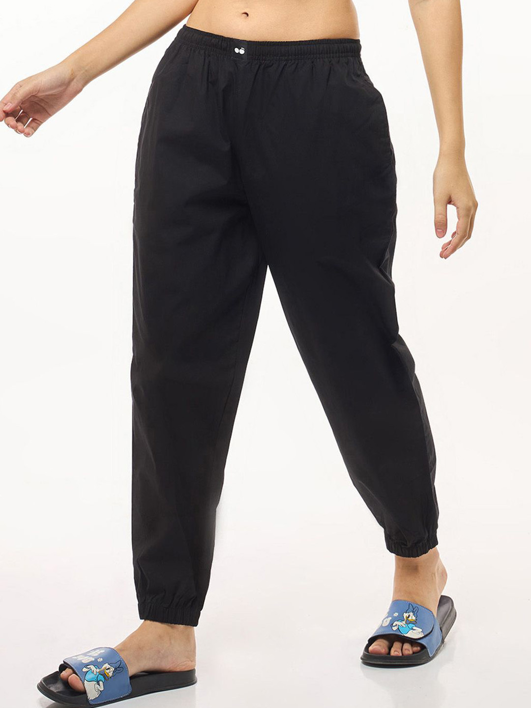 Bewakoof Womens Black Pyjamas