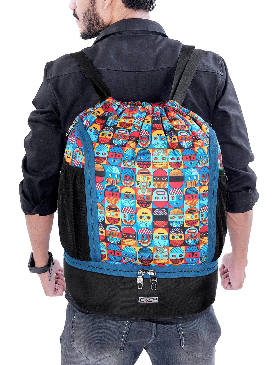 EASY Unisex Printed Messenger Bag for Men / Women Water Resistance Heavy Duty