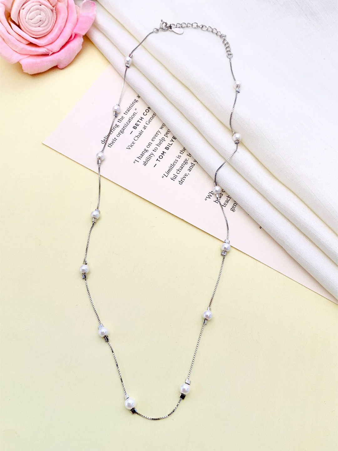 DURGA INTERNATIONAL 925 Sterling Silver Beaded Chain