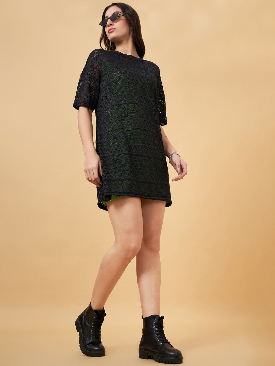 People Short Sleeves T-shirt Dress