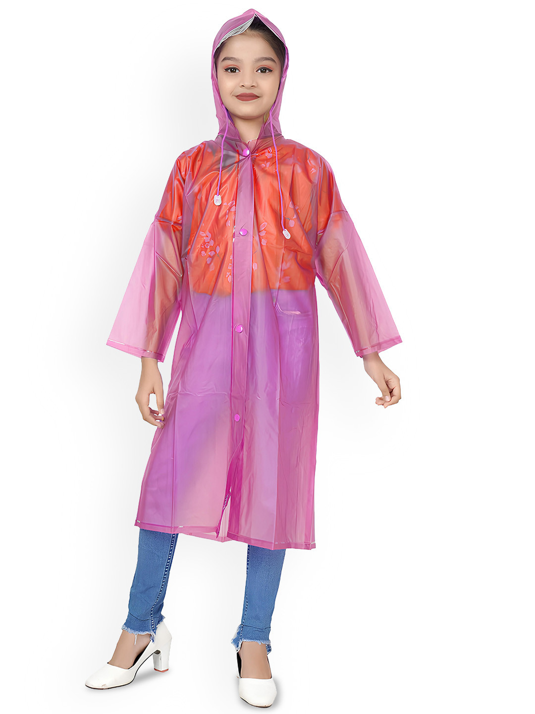 BAESD Kids Full Sleeves Waterproof Rain Jacket