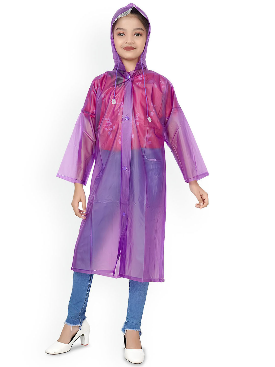 BAESD Kids Full Sleeves Waterproof Rain Jacket