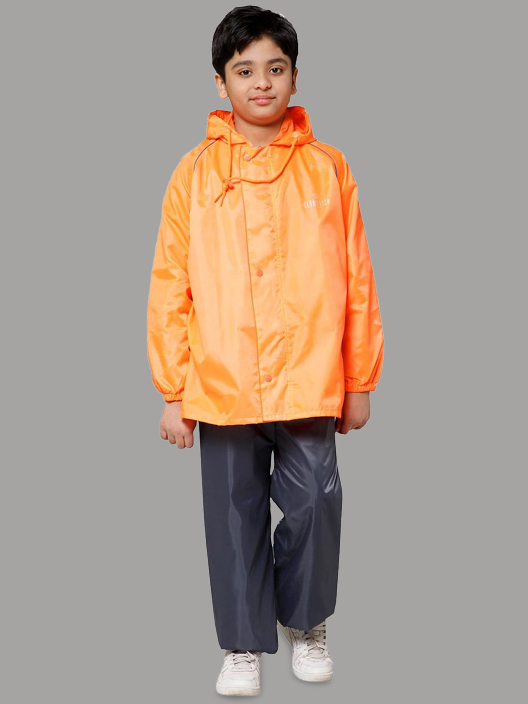 THE CLOWNFISH Duke Kids Reversible Waterproof Hooded Rain Suit