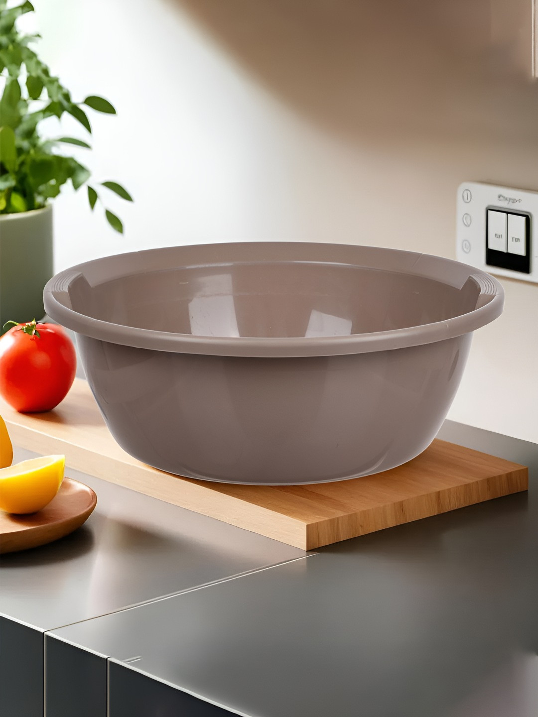 Kuber Industries Brown 5 Pieces Fruit & Vegetable Basket 12 Ltr