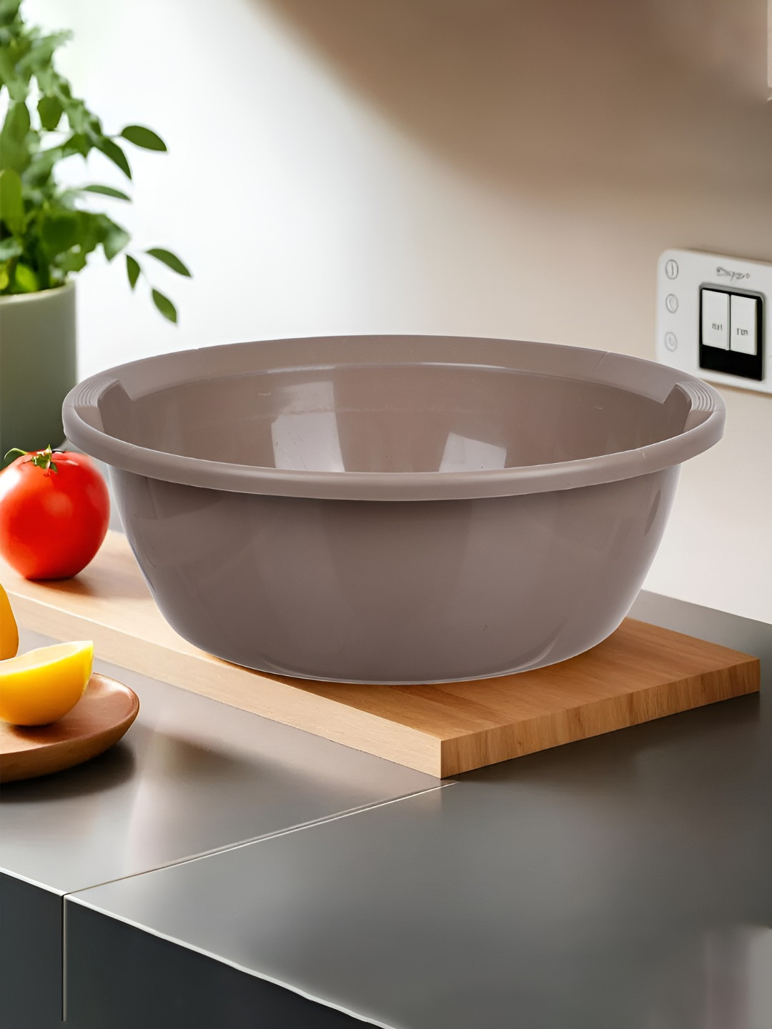 Kuber Industries Brown 6 Pieces Lightweight Fruit Basket 2 Ltr