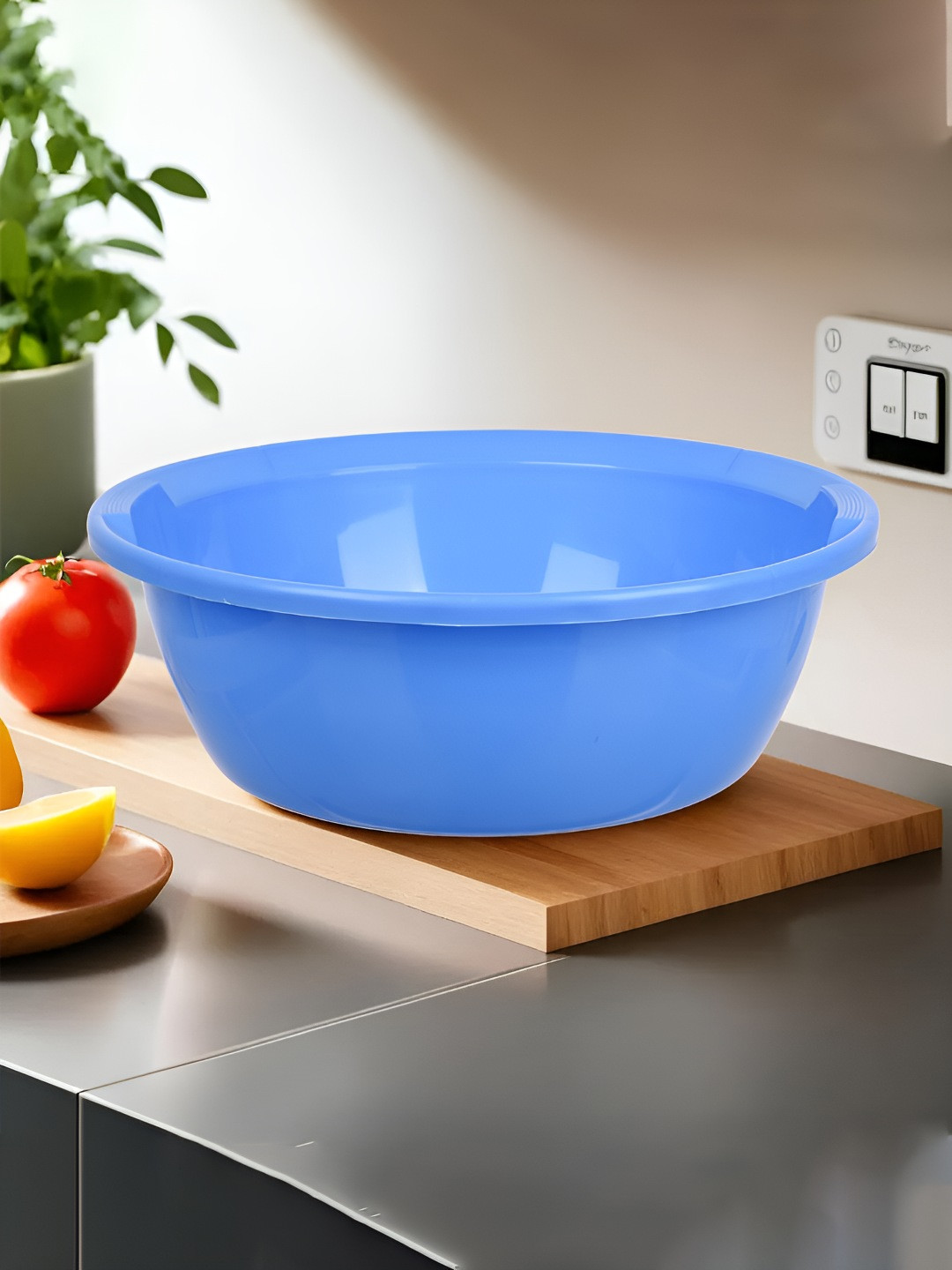 Kuber Industries Blue 6 Pieces Odour Free Fruit and Vegetable Basket 12 Ltr