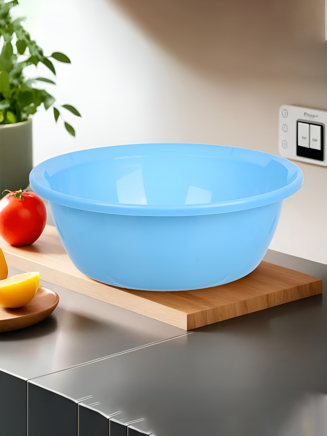 Kuber Industries Sky Blue & Blue 6 Pieces Dishwasher Safe Fruit & Vegitable Baskets