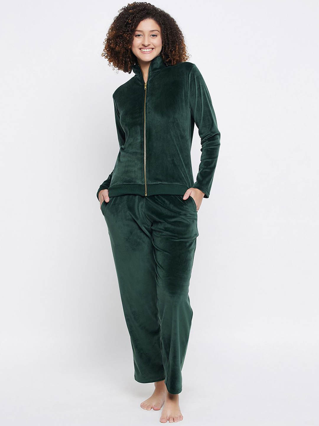 Clovia Women Nylon Top and Pyjama Set