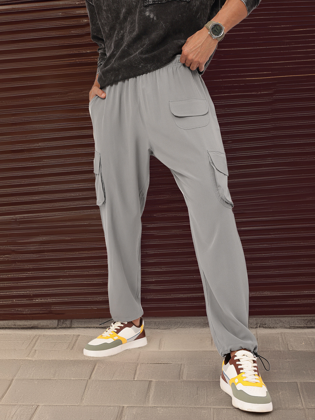 Kook N Keech Men Trackers Cargo Joggers