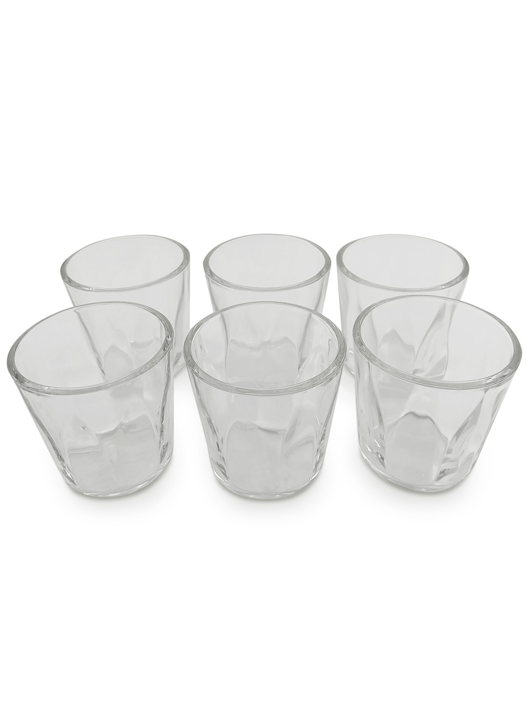 VIDIVI Transparent  6 Pieces Dishwasher and Microwave Safe Water Glasses