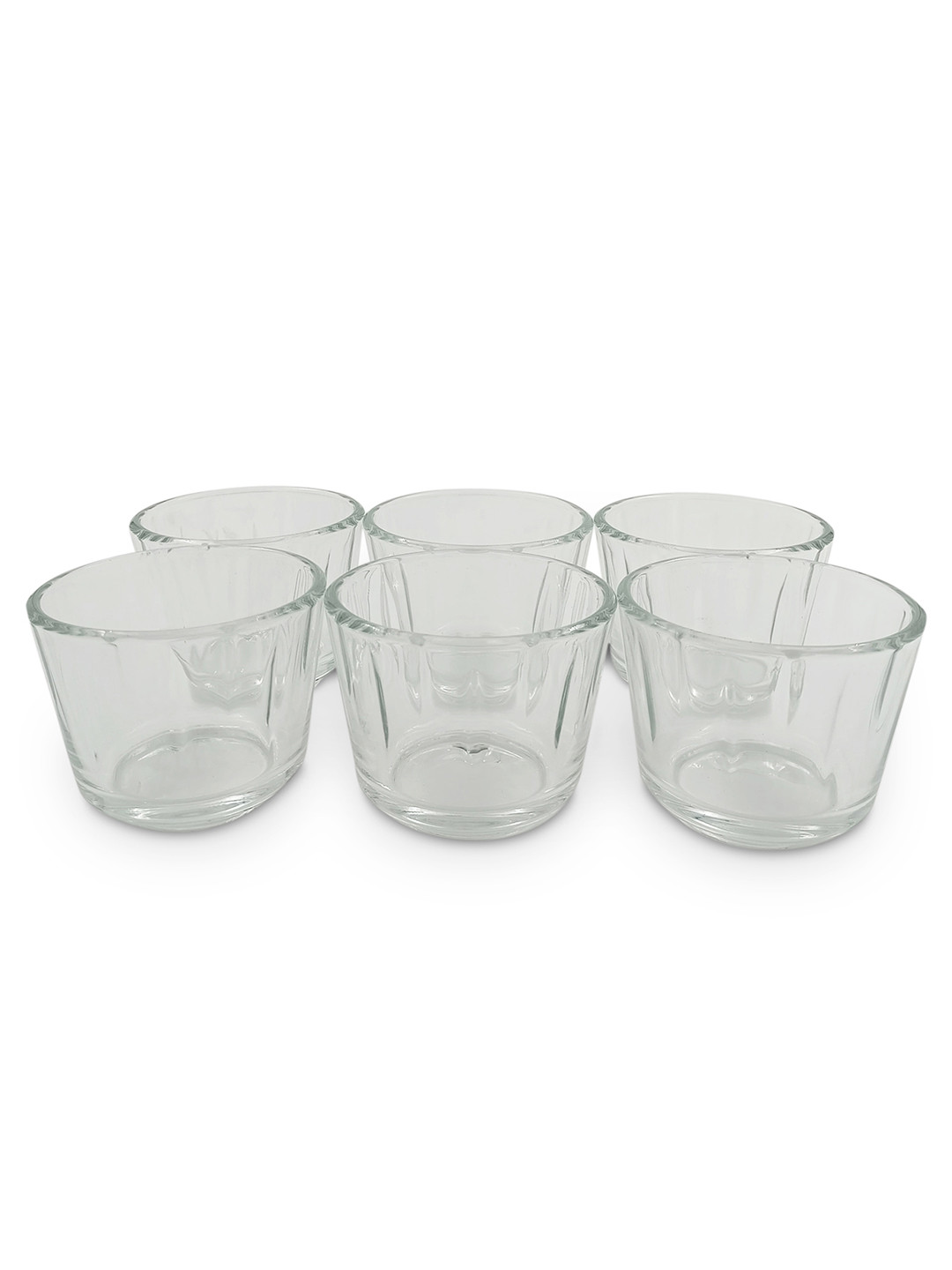 VIDIVI Transparent  6 Pieces Dishwasher and Microwave Safe Water Glasses