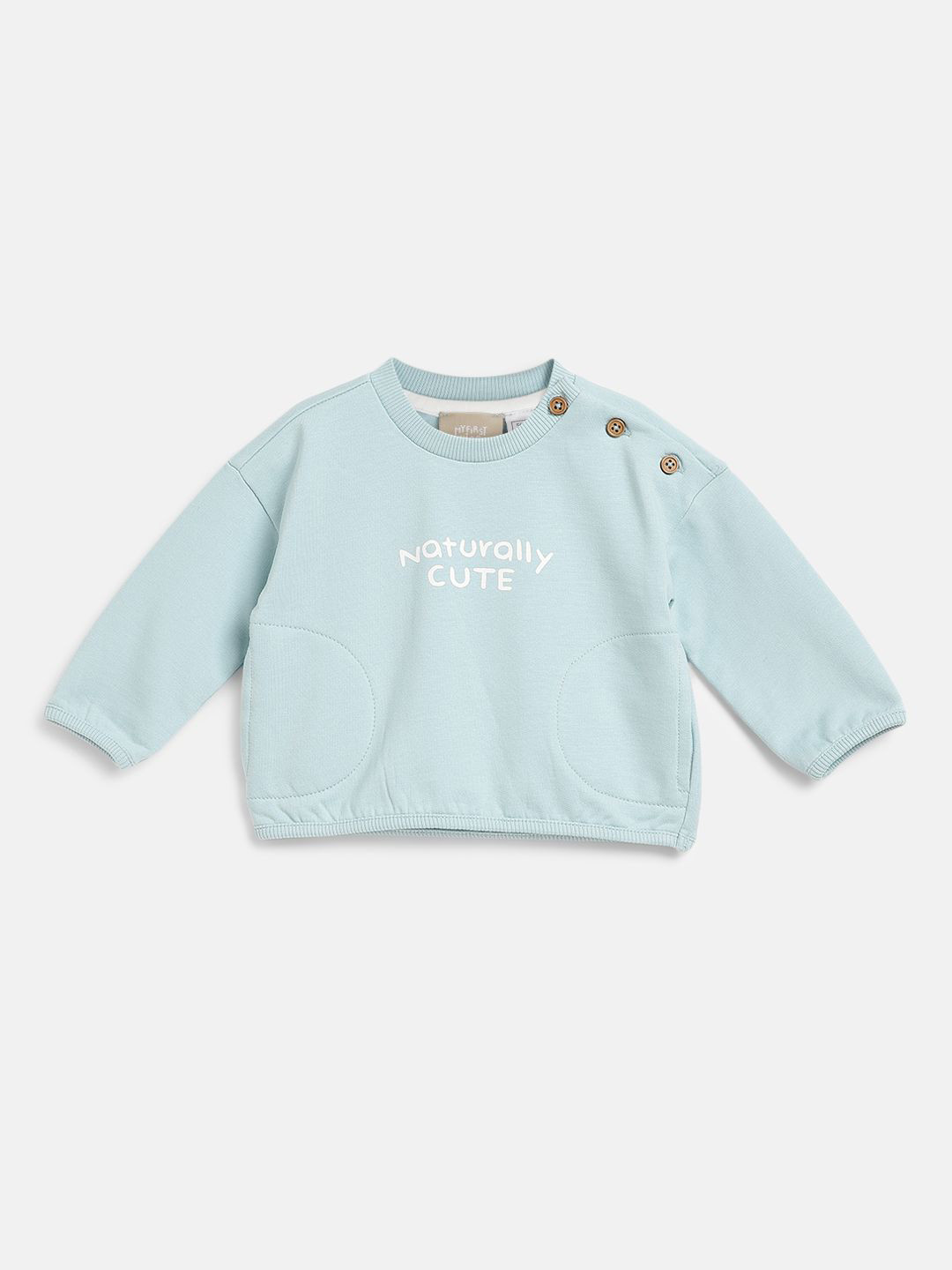 Chicco Boys Typography Printed Long Sleeves Round Neck Sweatshirt