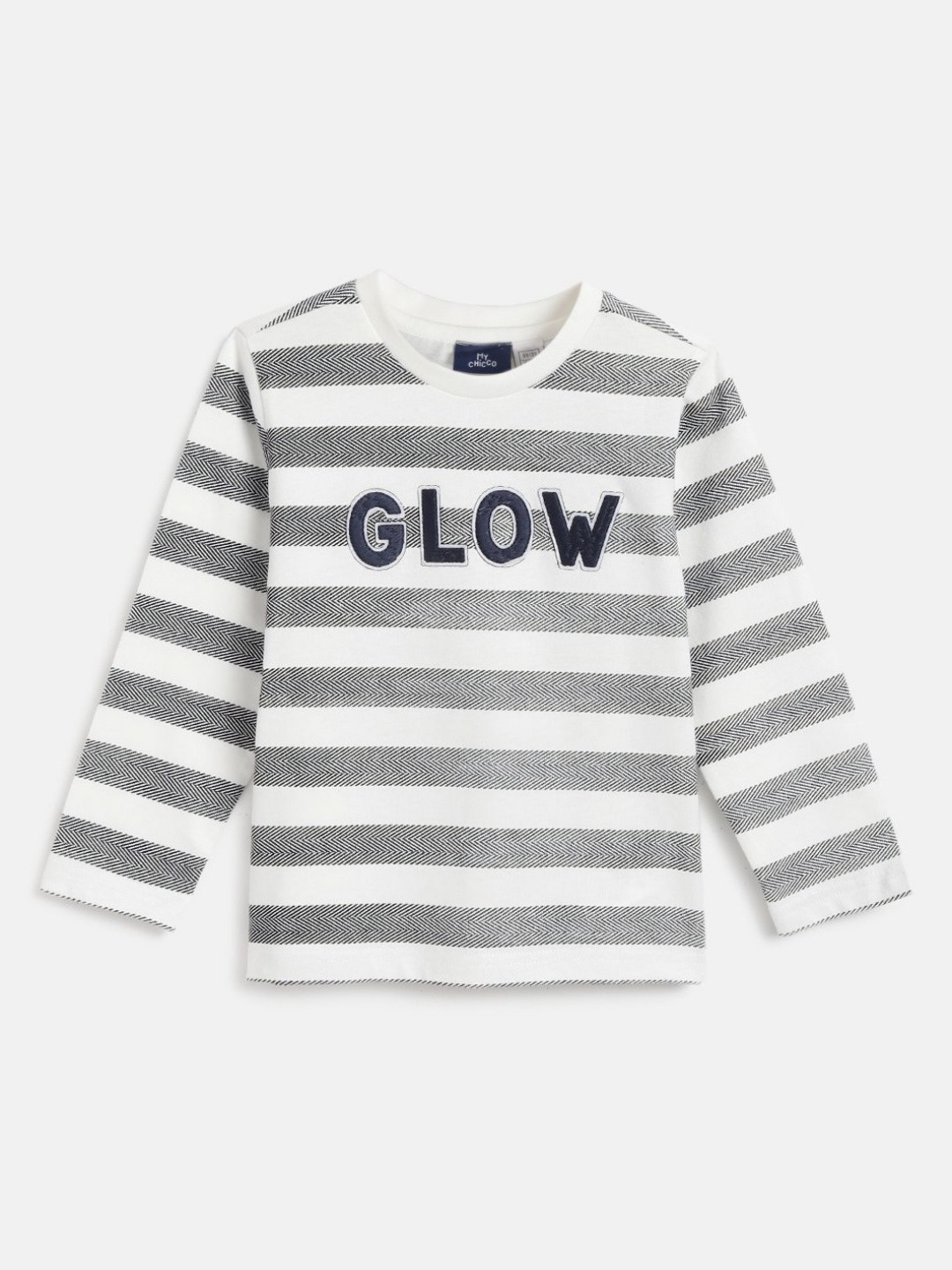 Chicco Boy Striped Round Neck T-shirt