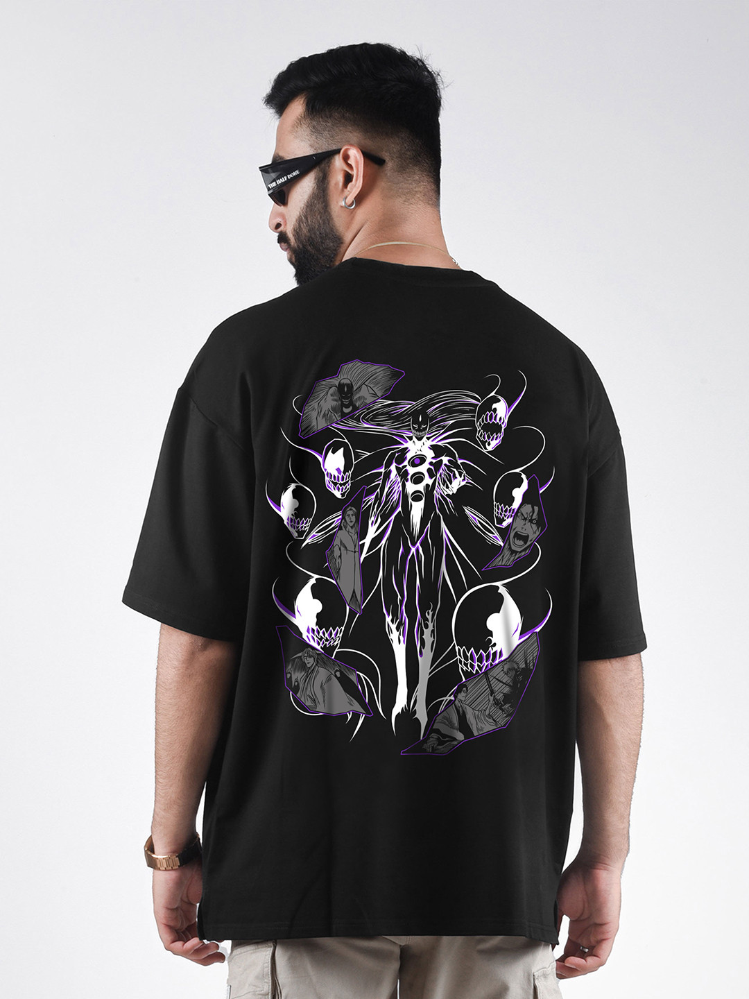 COMICSENSE Bleach Graphic Printed Anime Oversized Tshirt
