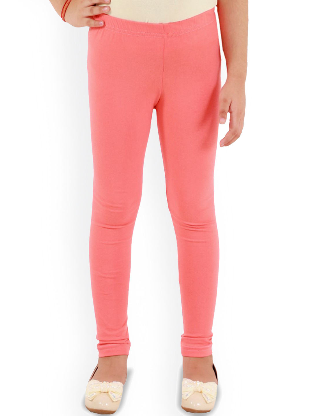 Kids Cave Girls Cotton Churidar Length Leggings