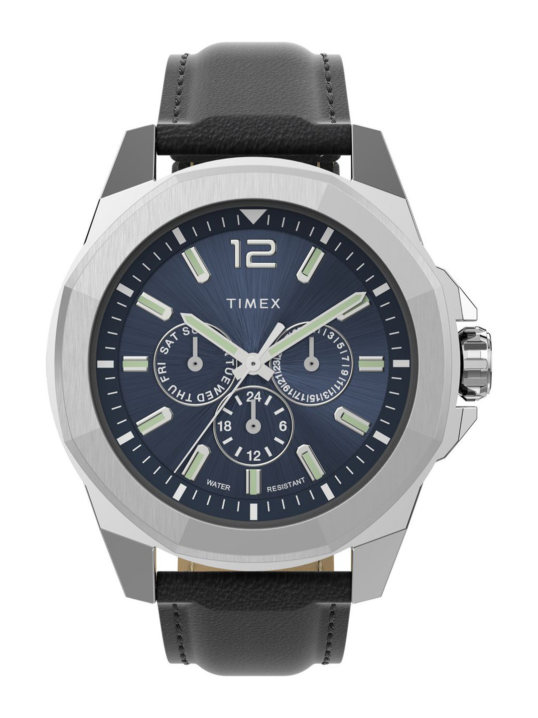 Timex Men Leather Straps Analogue Multi Function Watch TW2V43200UJ