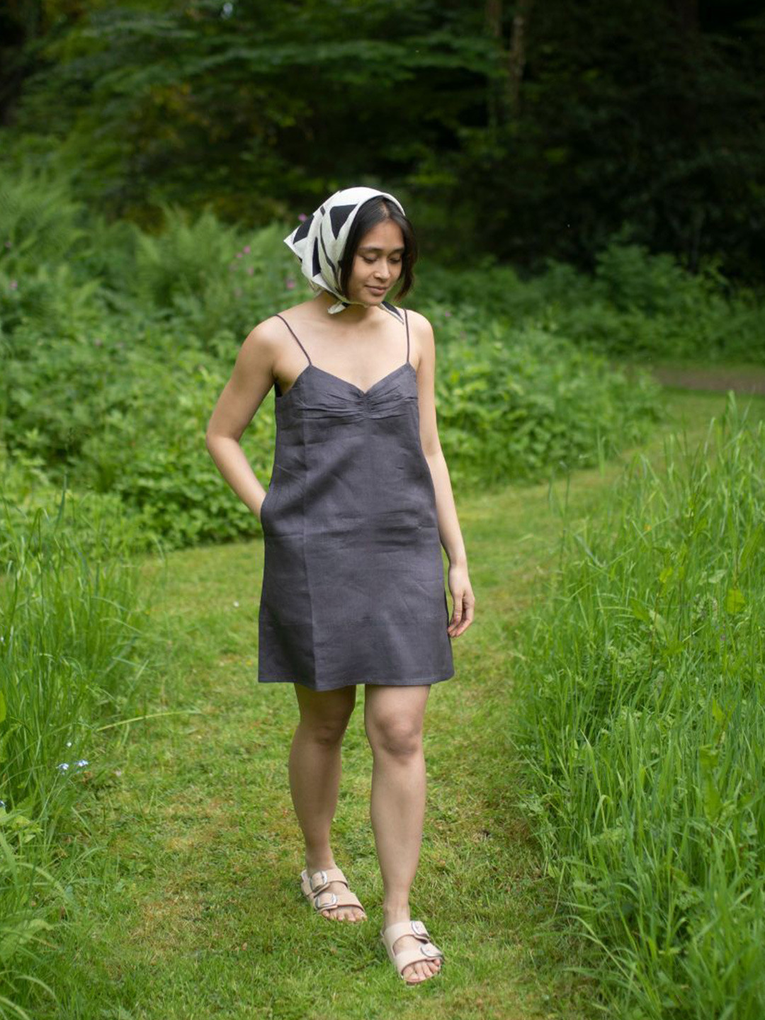 The Terra Tribe Linen A-Line Dress