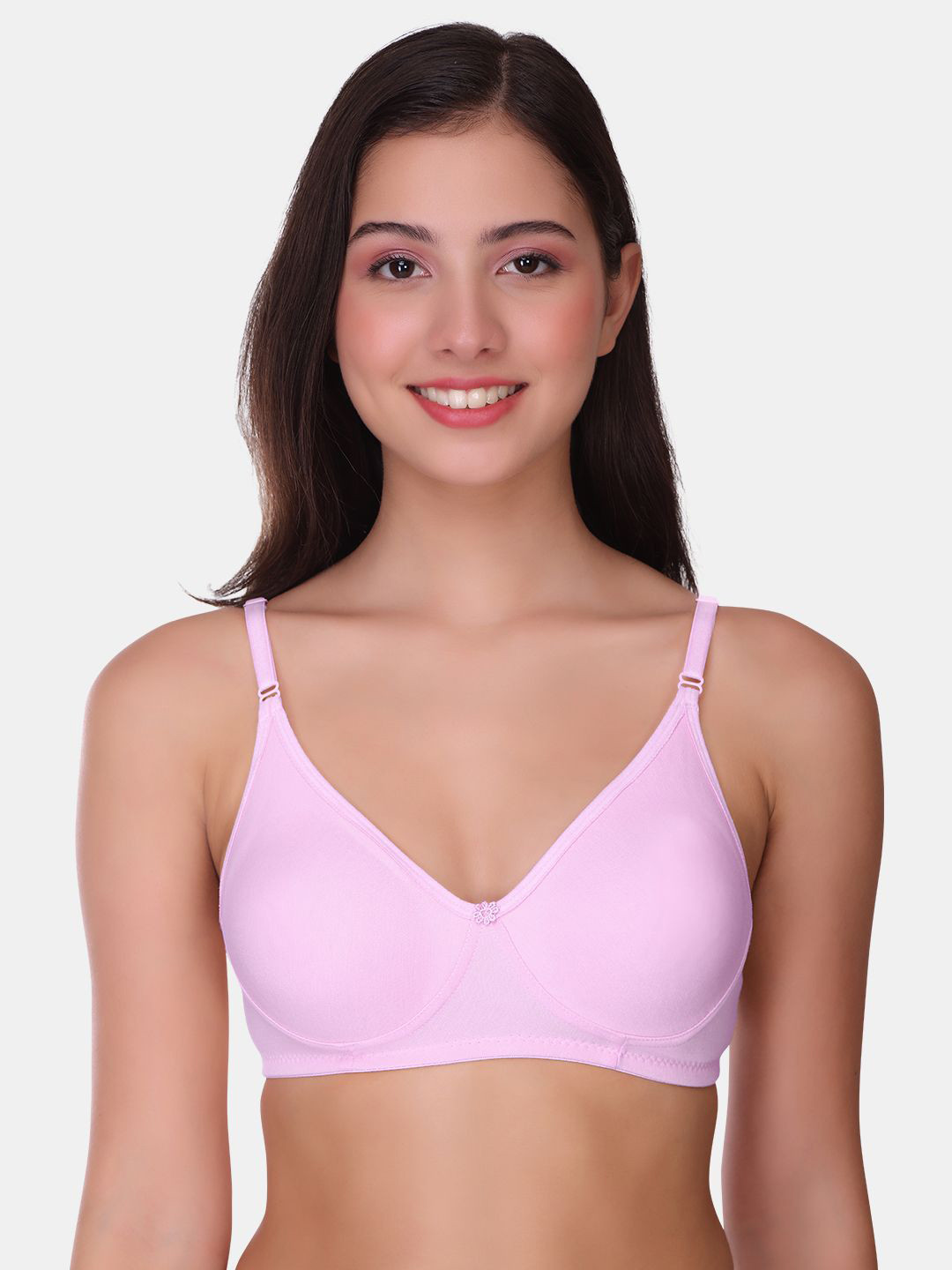 POOJA RAGENEE Womens Full Coverage Non Padded Mould Cotton Bra (MQ3057_1P_LV_28B)
