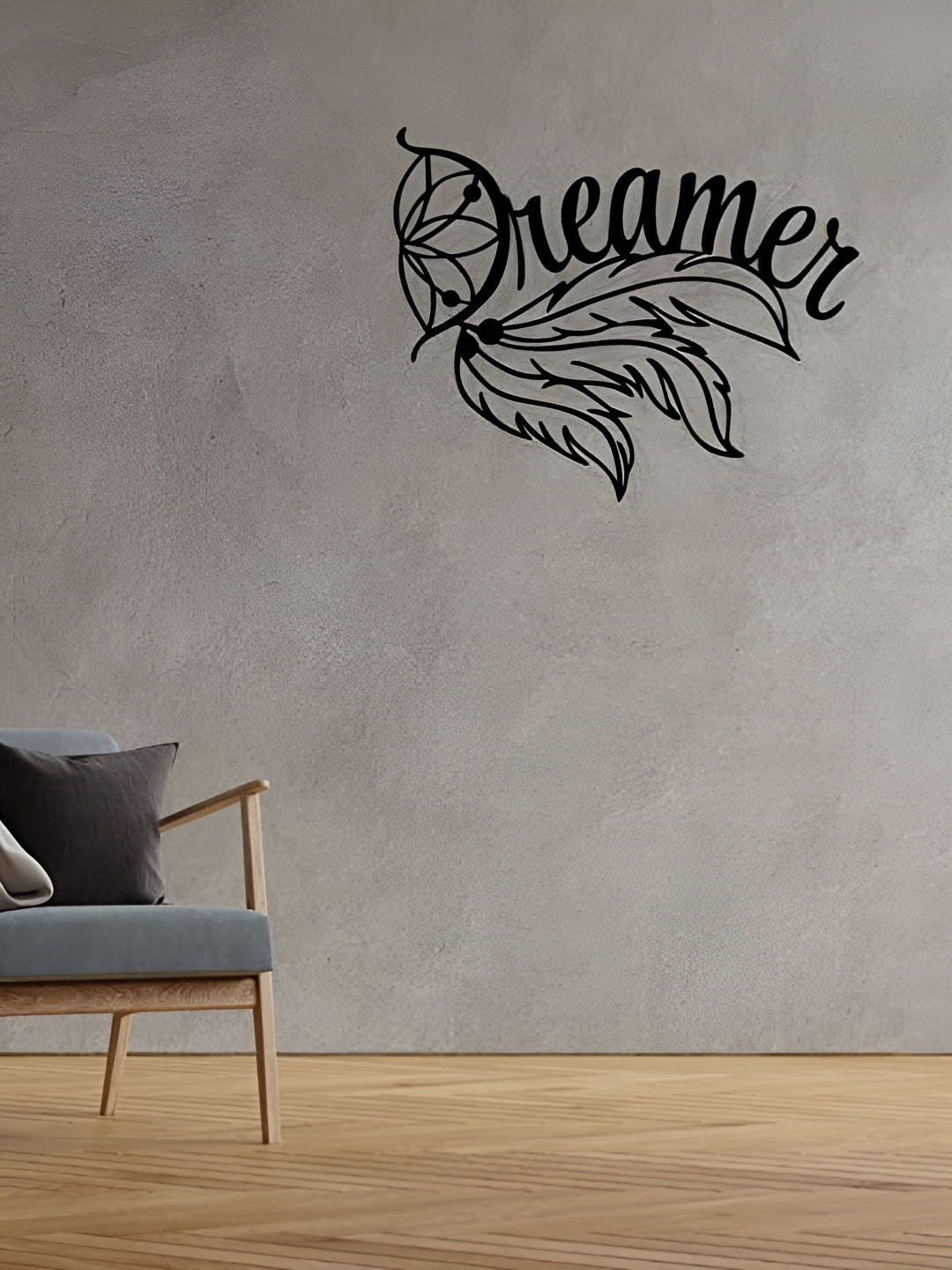 ARTROOMS Dreamer Metal Matte Hanging Hall Signs and Plaques-20In