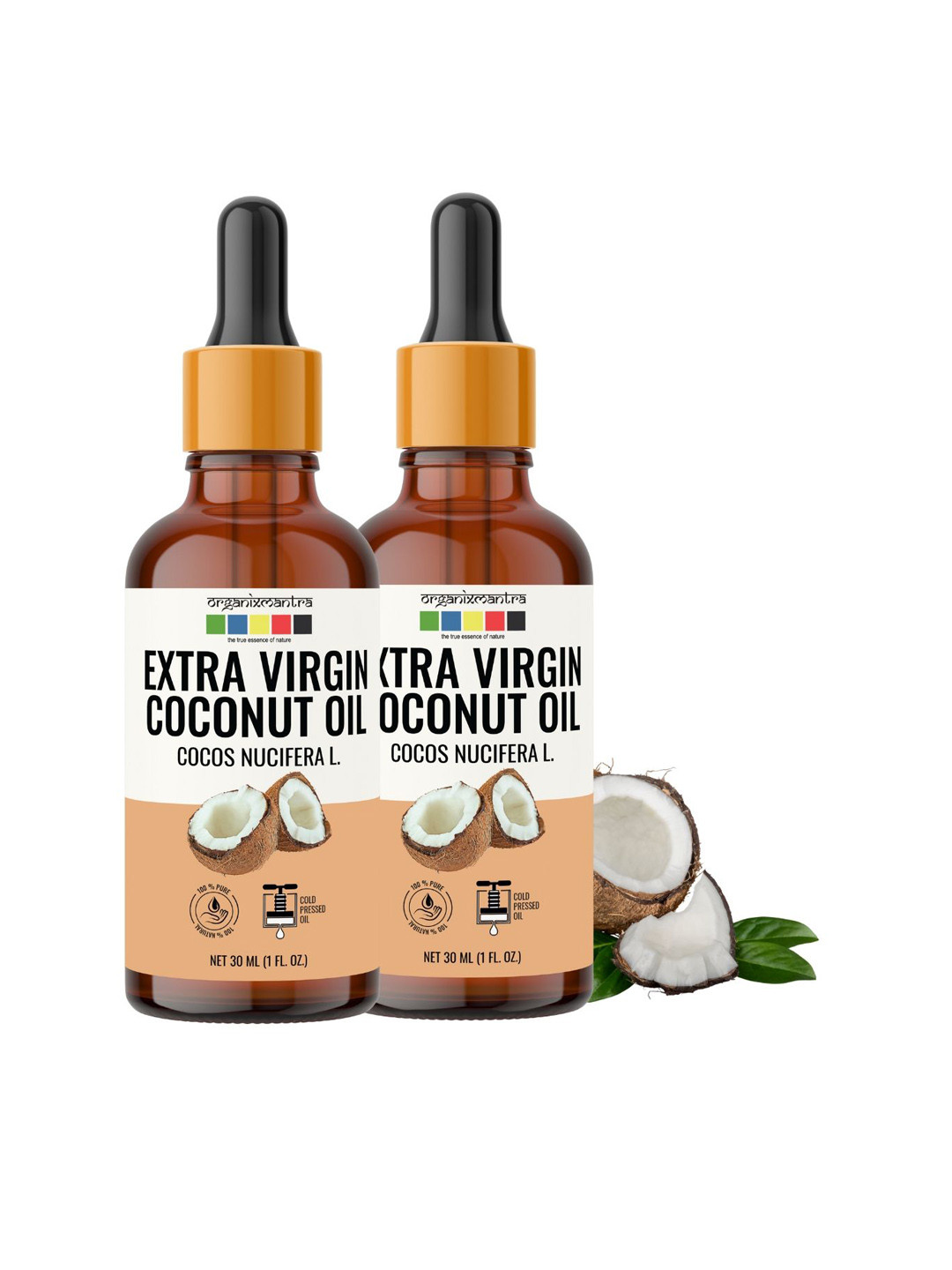 Organix Mantra Cold Pressed Organic Extra Virgin Coconut Oil - 30ml
