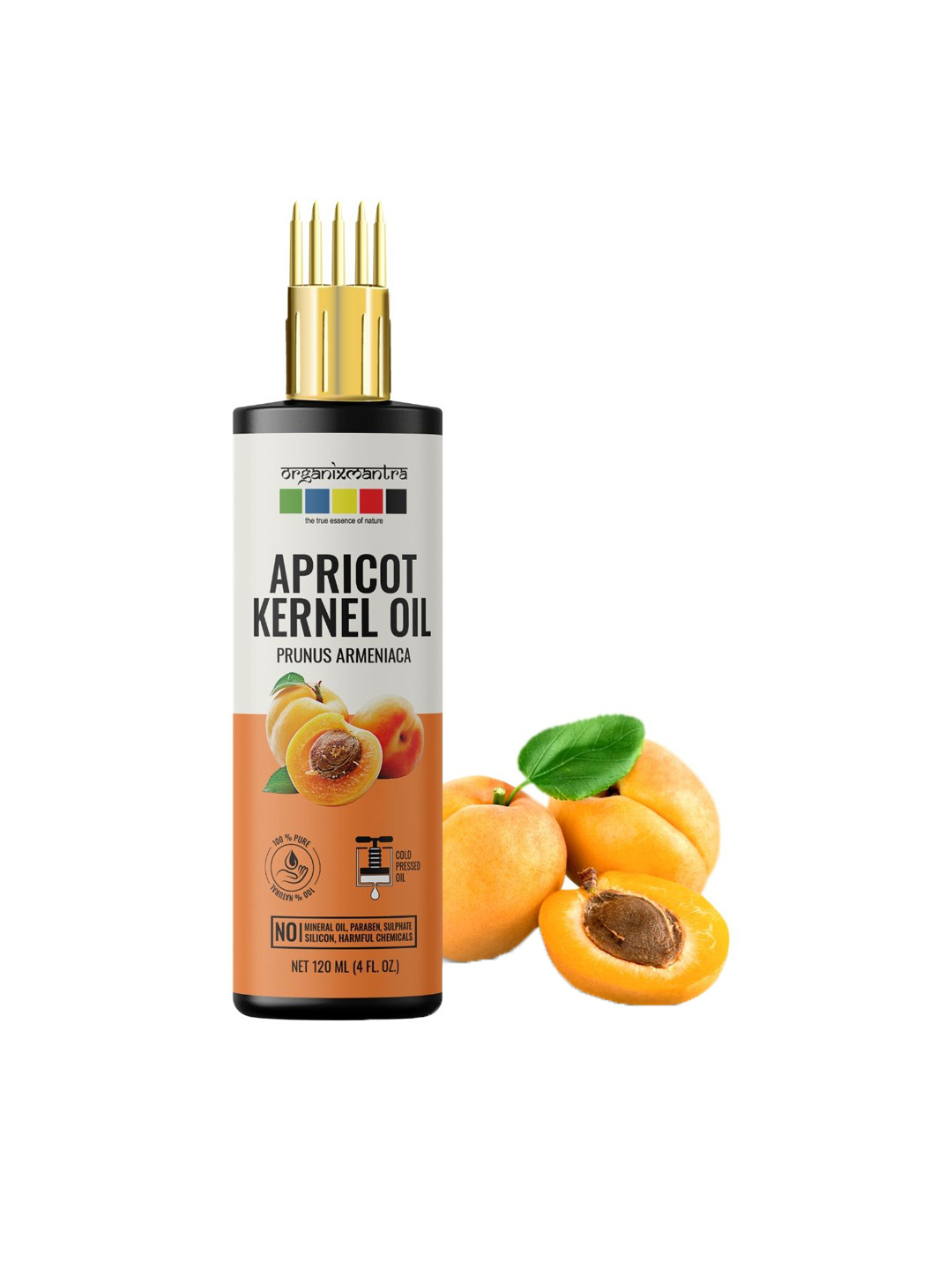 Organix Mantra Cold Pressed Organic Apricot Kernel Oil - 120ml