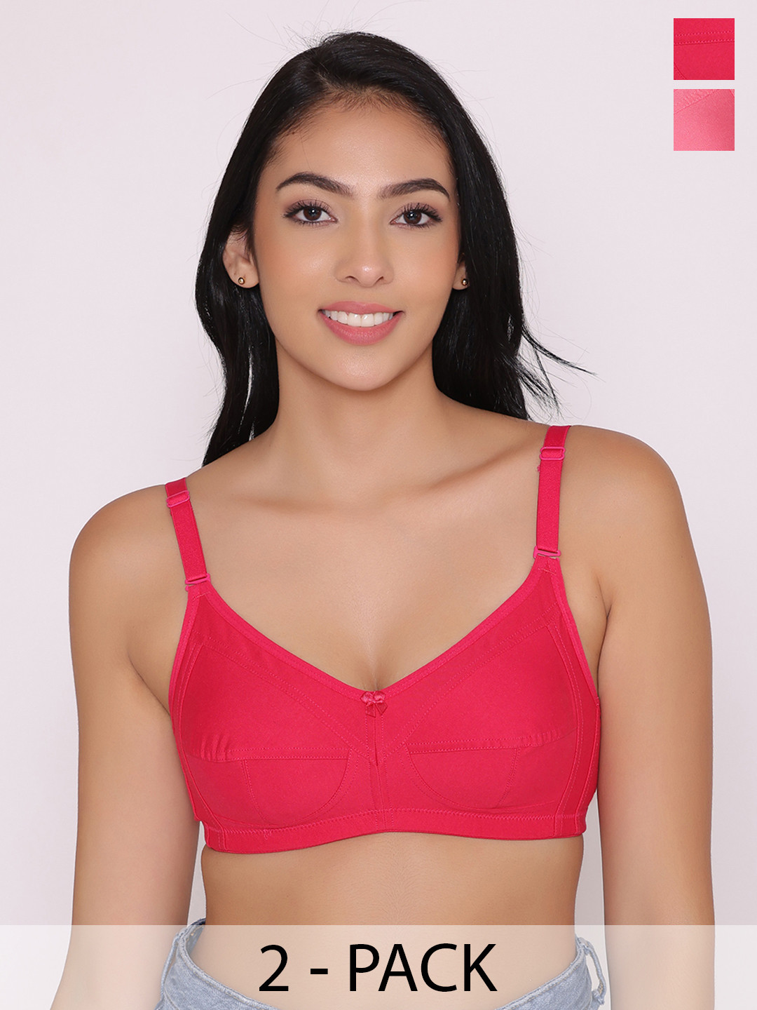 INKURV Full Coverage Bra Elsa_Combo 2-Pink