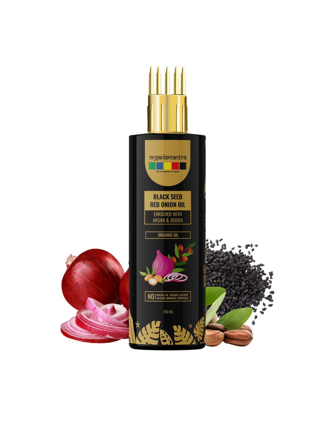 Organix Mantra Black Seed Red Onion Oil With Argan & Jojoba - 250ml