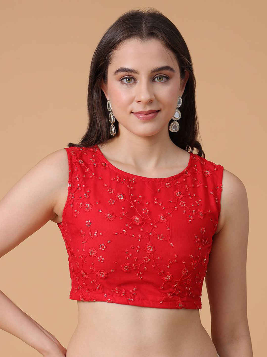 Frolic Rolic Embroidered Net Blouse