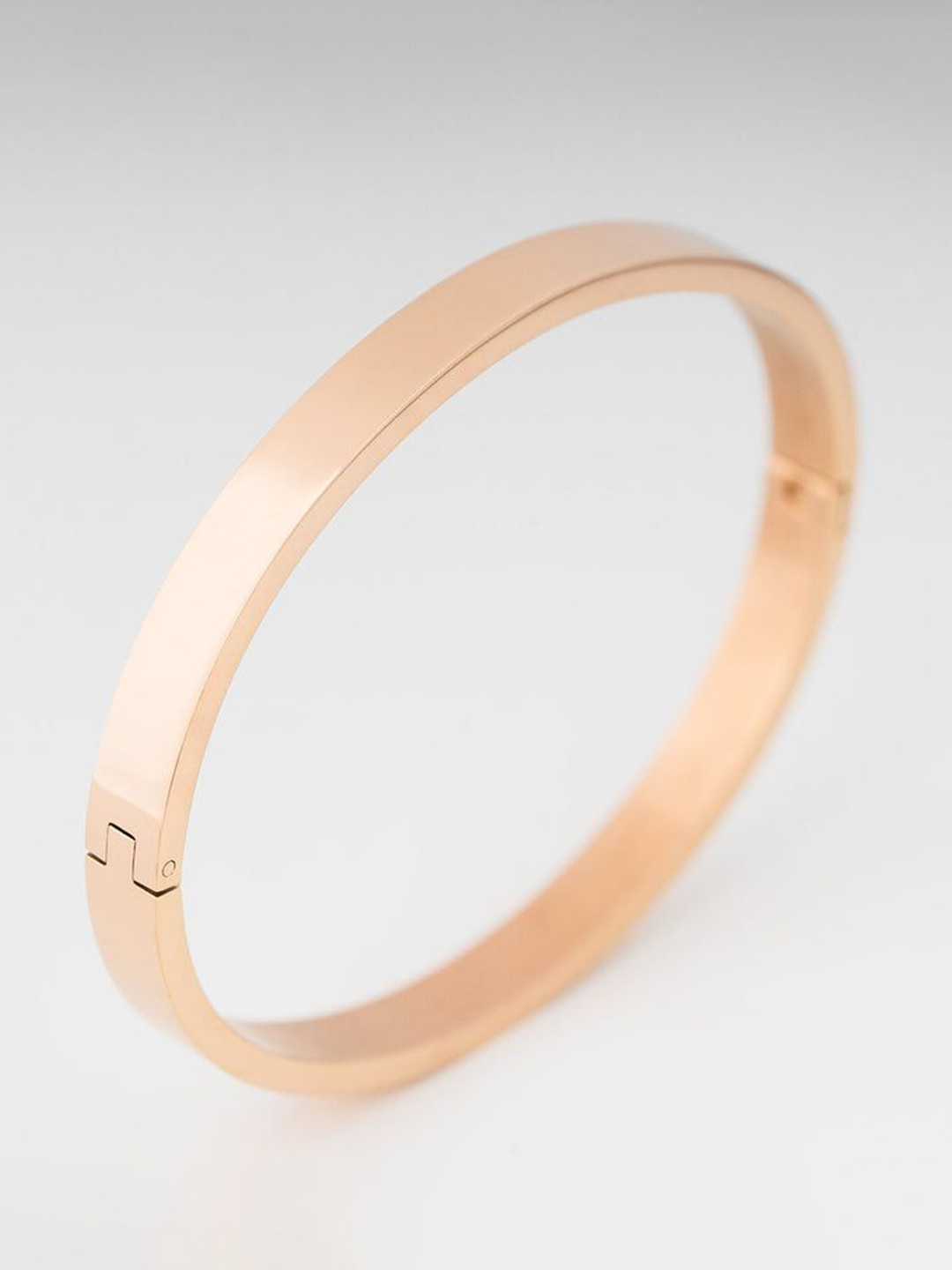 The Pari Rose Gold-Plated Stainless Steel Openable Bangle-Style Bracelet