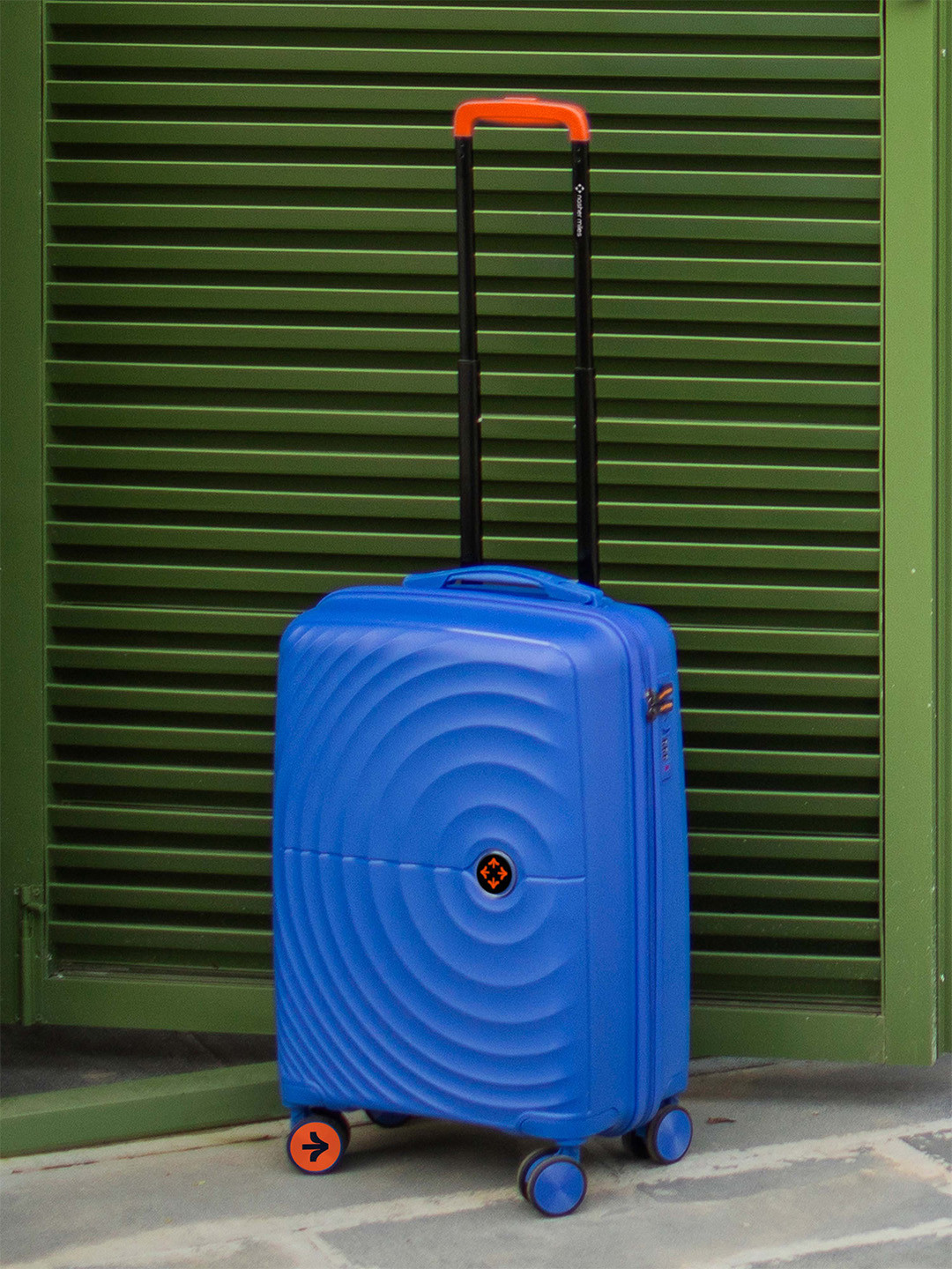 Nasher Miles Seattle Hard-Sided Polypropylene Cabin Dark Blue Trolley Bag - 20 Inch (55cm)