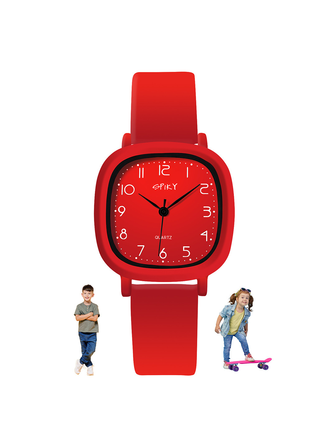 Spiky Unisex Kids Dial & Straps Analogue Watch SPKEVA19_RED