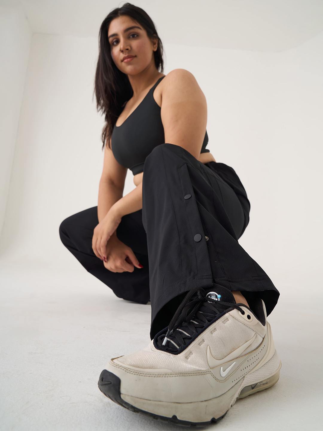 SPIRIT ANIMAL High-Rise Slip-On Parachute Track Pants