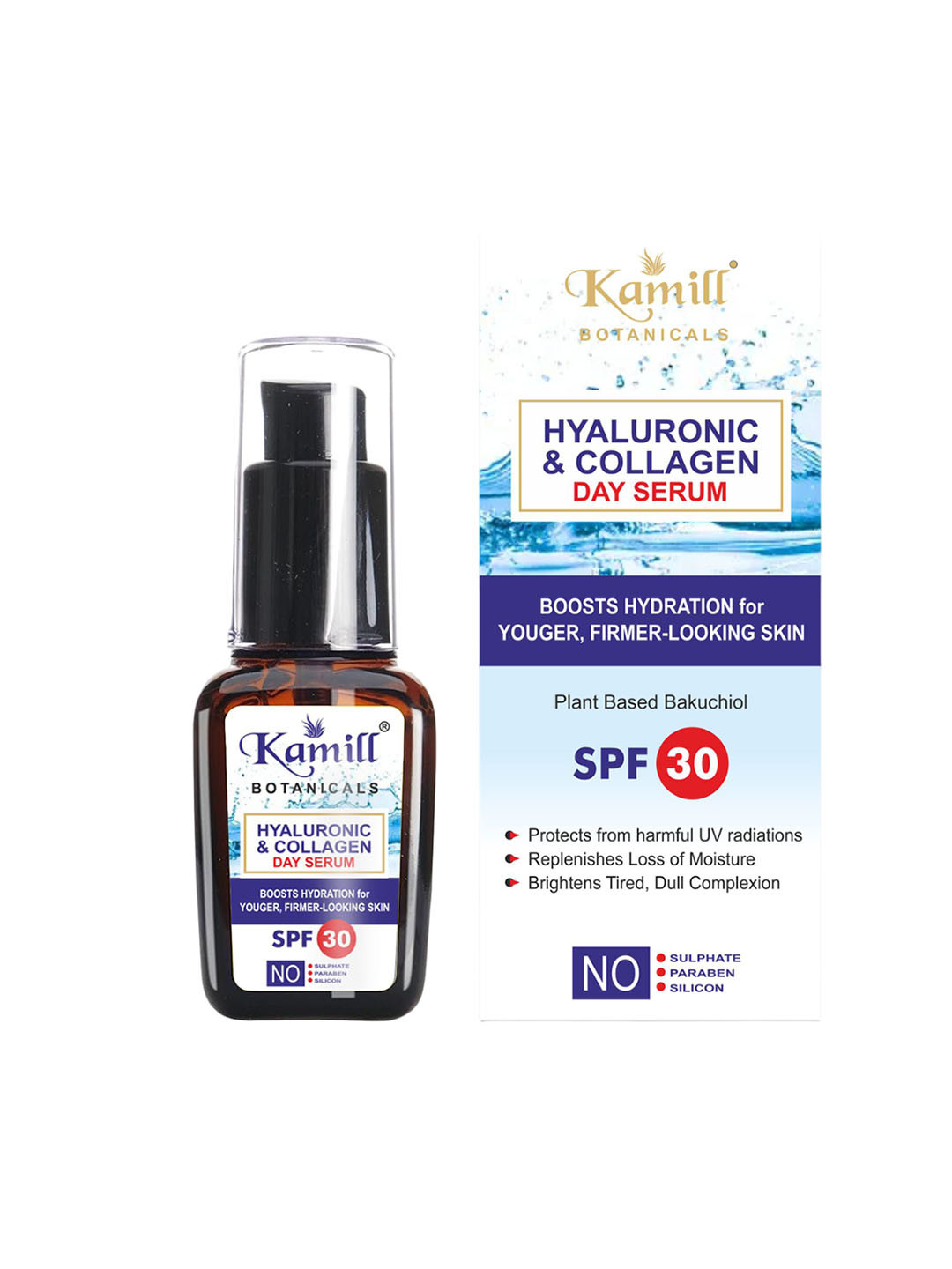 KAMILL Hyaluronic & Collagen SPF 30 Day Serum With Plant Based Bakuchiol - 30ml