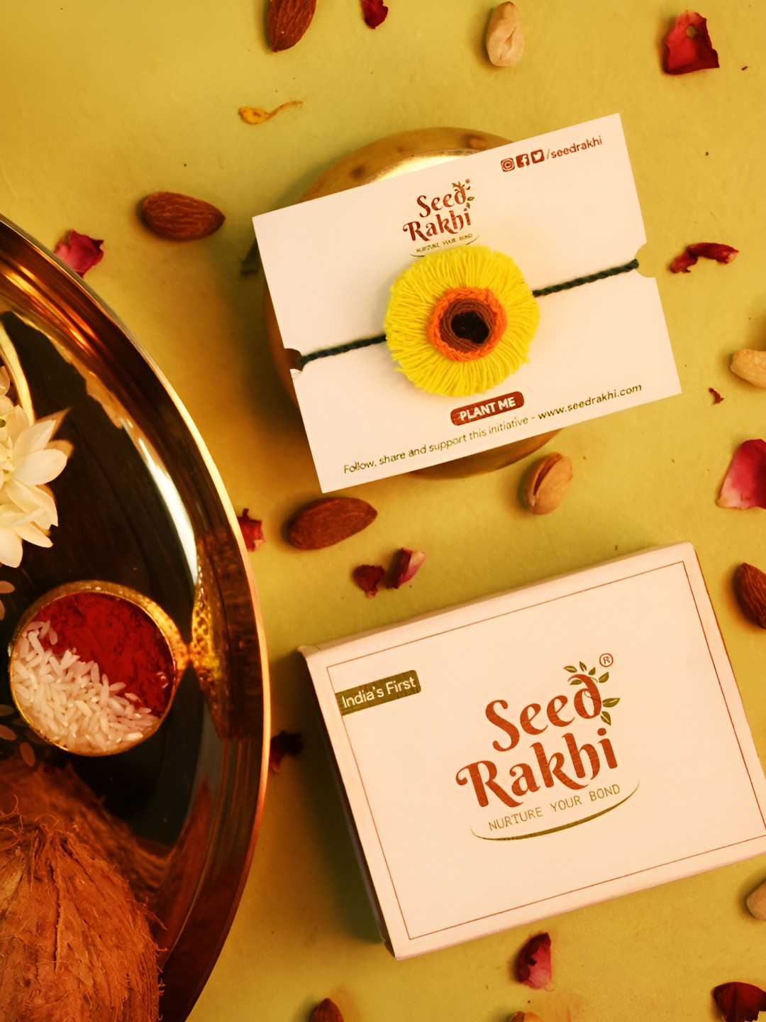 Indigifts Plantable Thread Rakhi For Brother