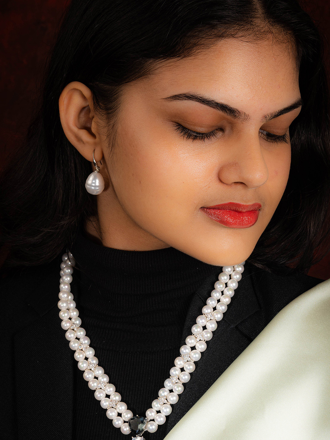 Totapari Silver-Plated Serenity Pearl Earrings