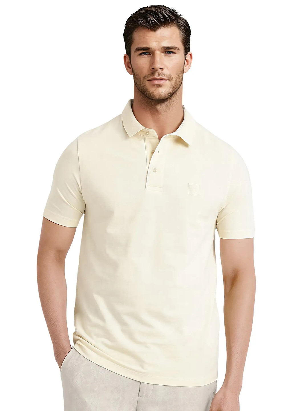 RARE RABBIT Men Drop-Shoulder Sleeves Pockets T-shirt