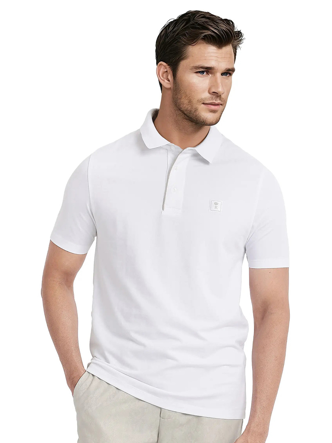 RARE RABBIT Men Raw Edge T-shirt