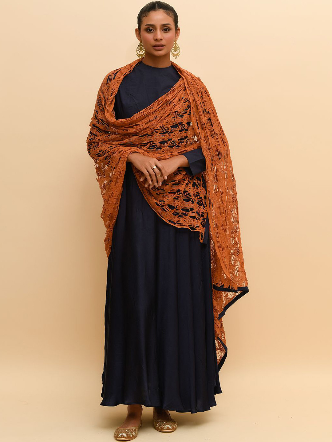 R.Y by Rishi and Vibhuti Round Neck Long Sleeves Anarkali Kurta