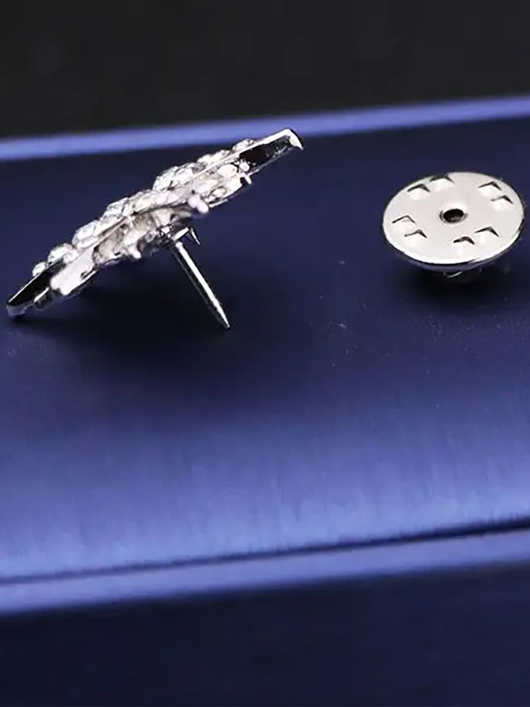 SYGA Men Stone Studded Chest Brooch