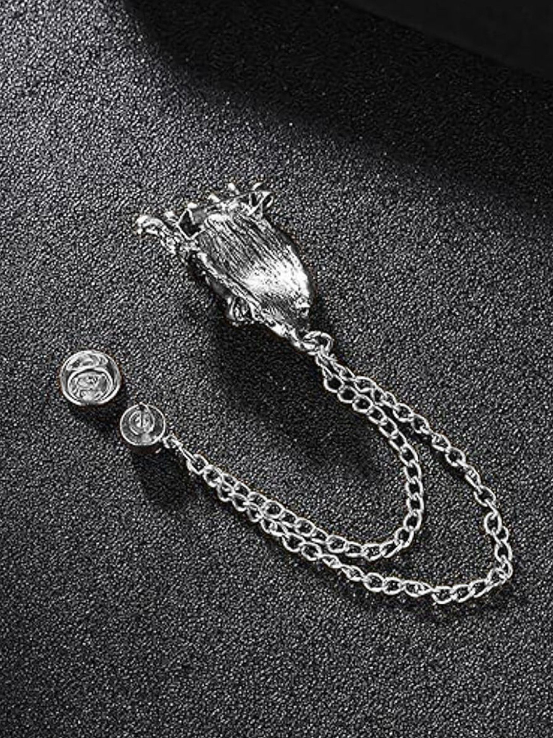 SYGA Men Animal Lion Head Corsage Suit Lapel Pin Brooch