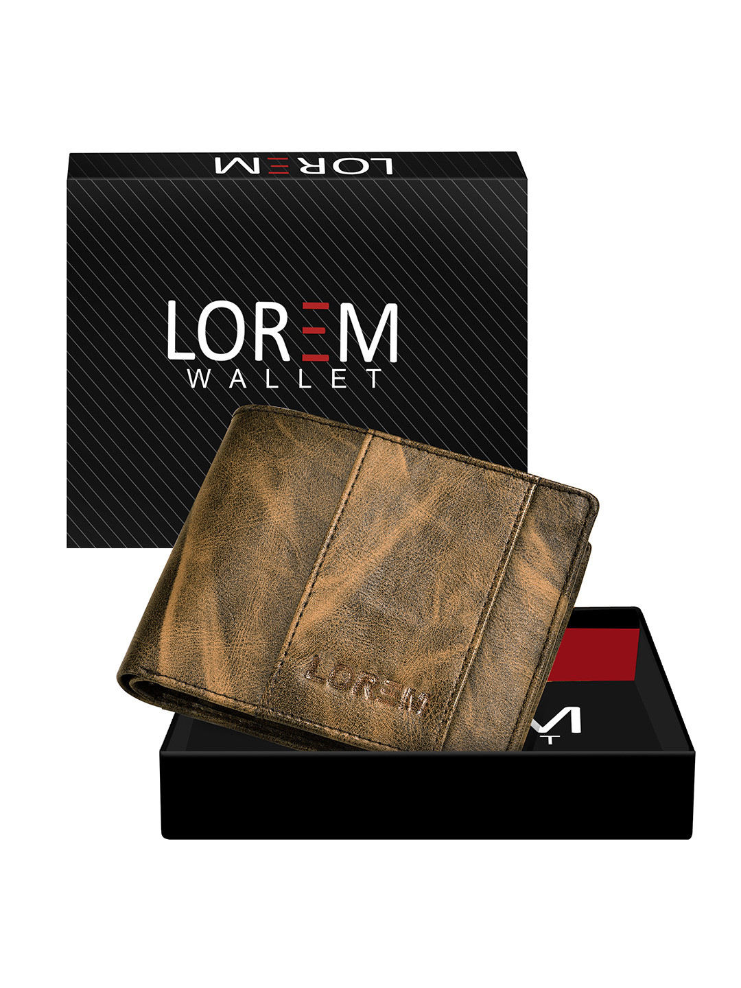 LOREM Leather 5 ATM Card Slots Wallet For Men