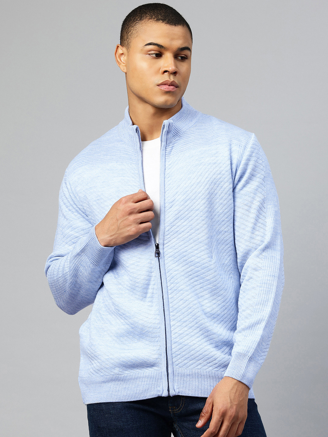 Pierre Carlo Men Striped Cardigan