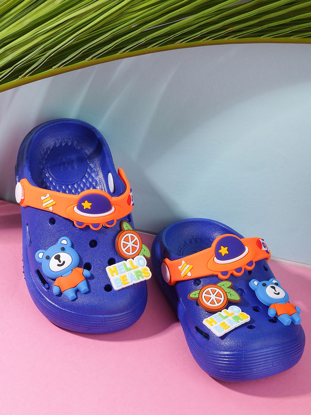 PASSION PETALS Boys Bear embossed clogs Flip Flops