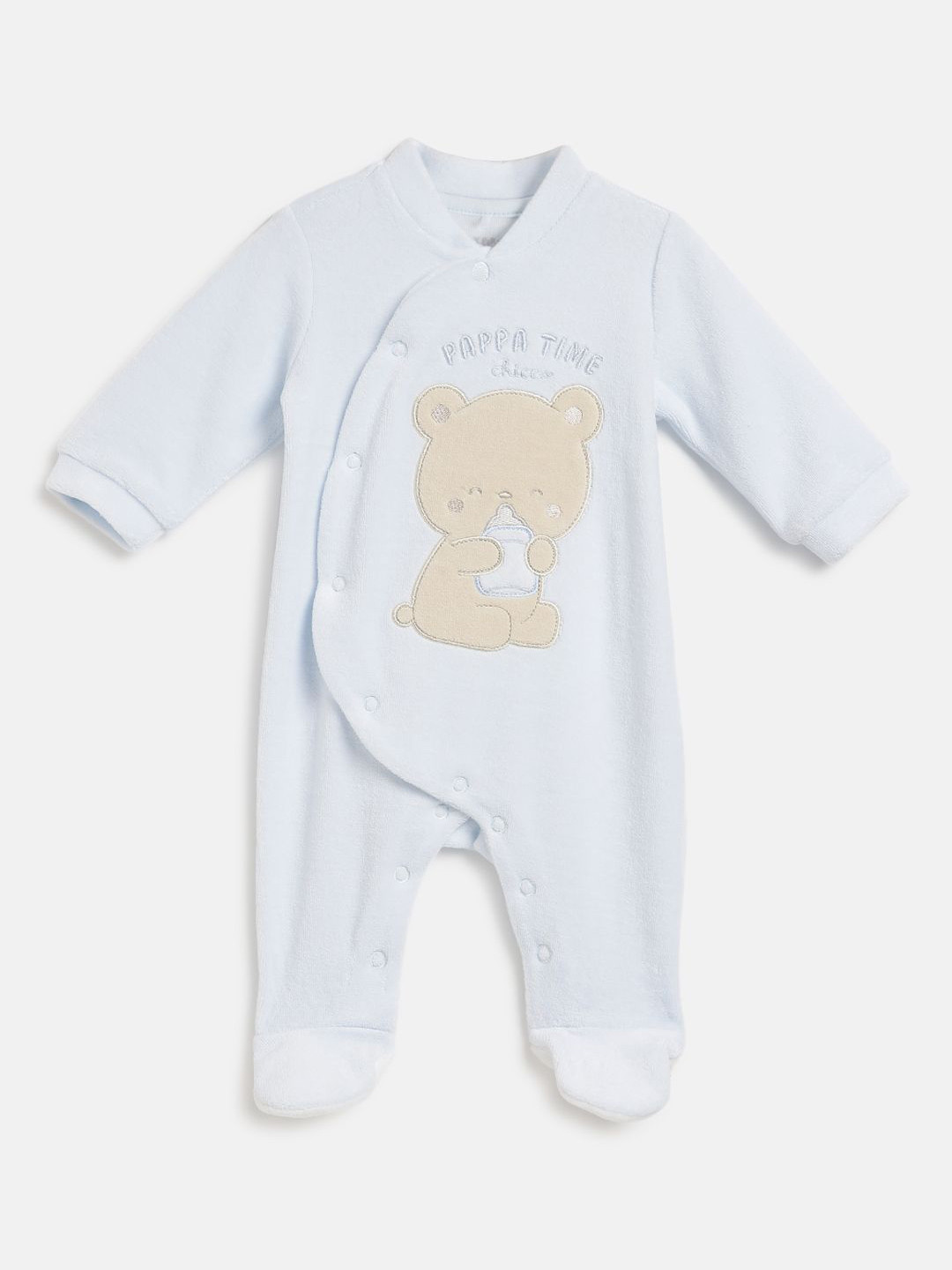 Chicco Unisex Kids  Applique Front Opening  Embroidered Sleepsuit