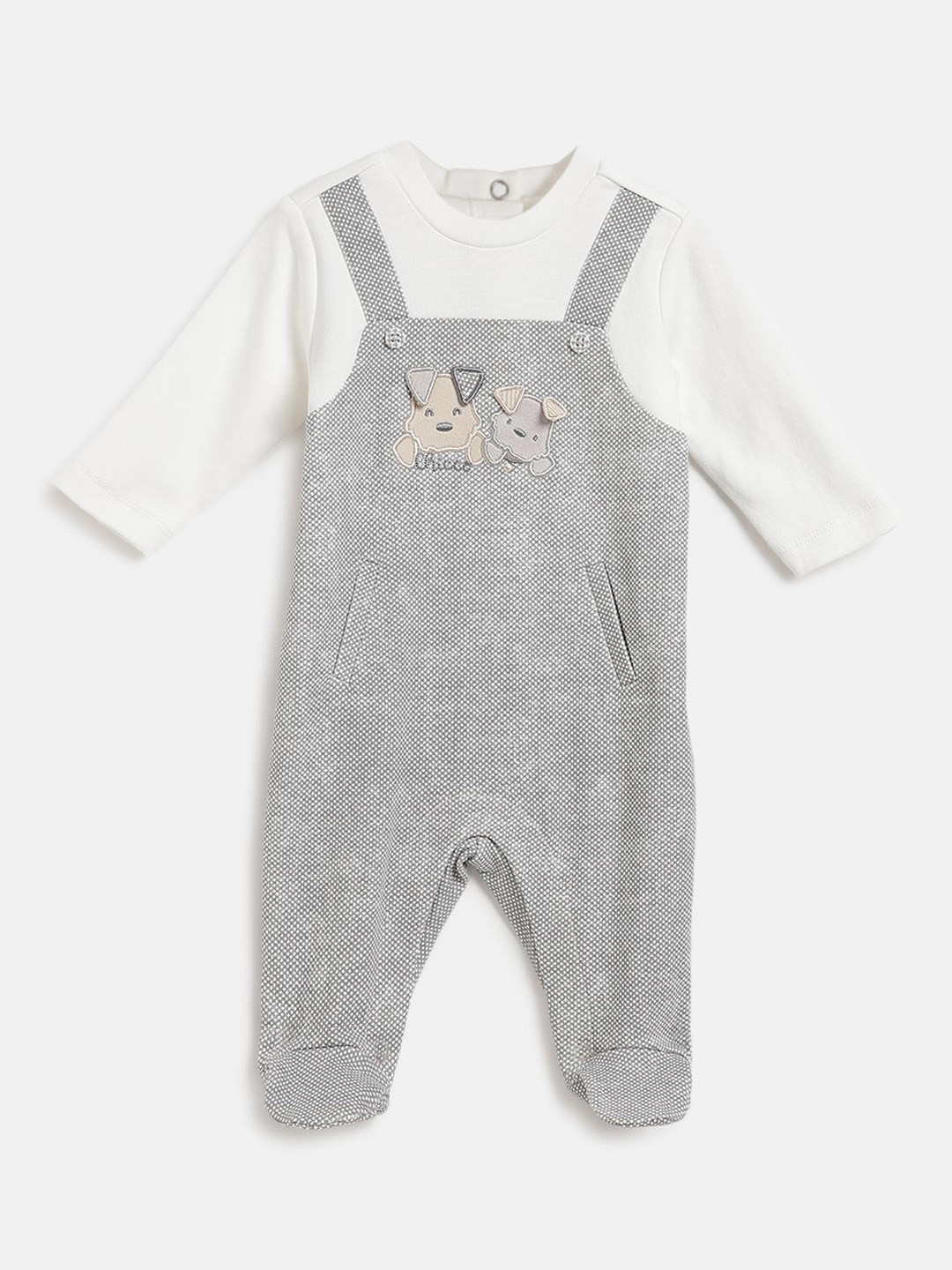Chicco Boys  Embellished Leg Opening Sleepsuit