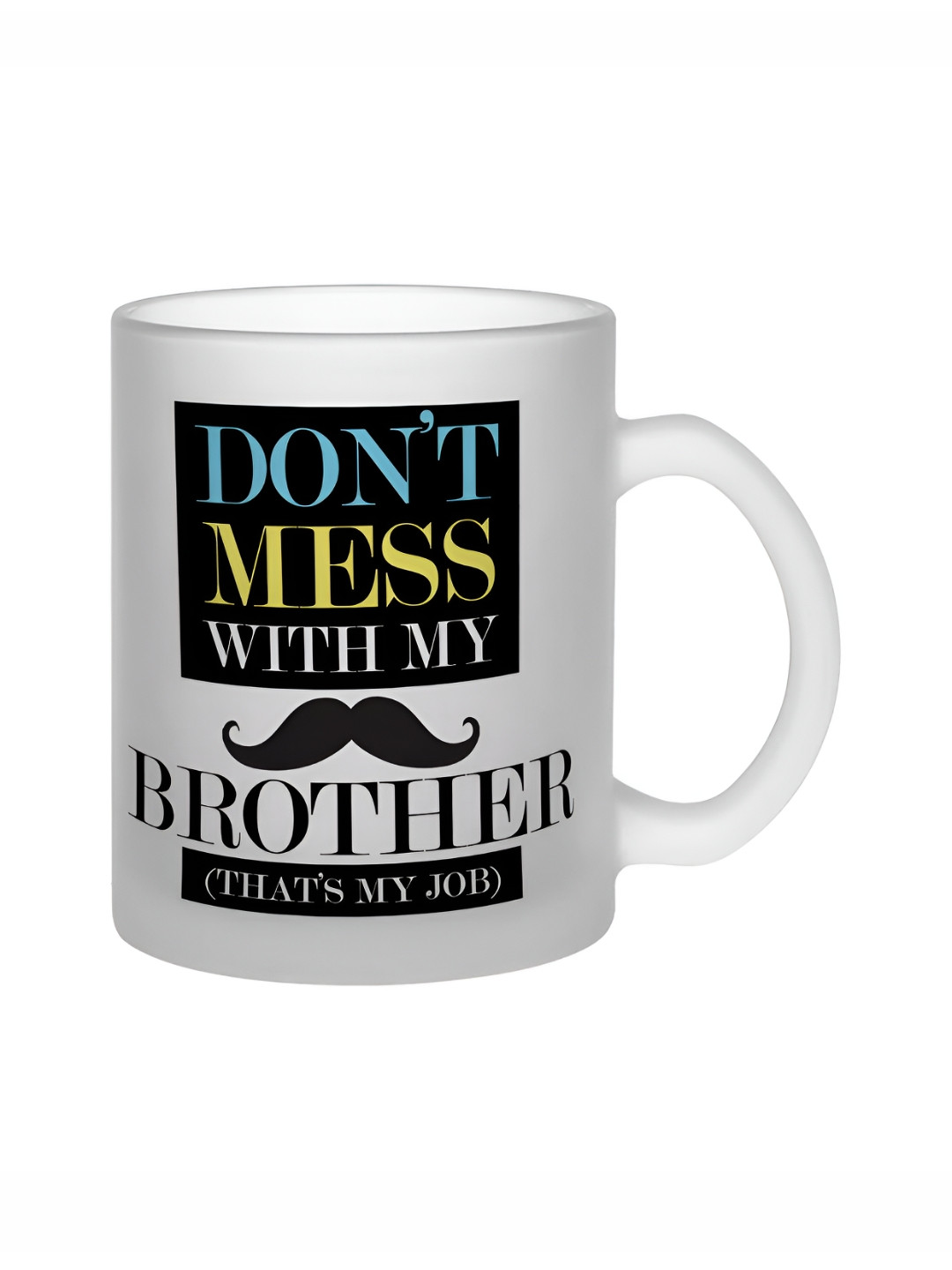 Gathari Gold Design White Typography Ceramic Handmade Mug-325ml