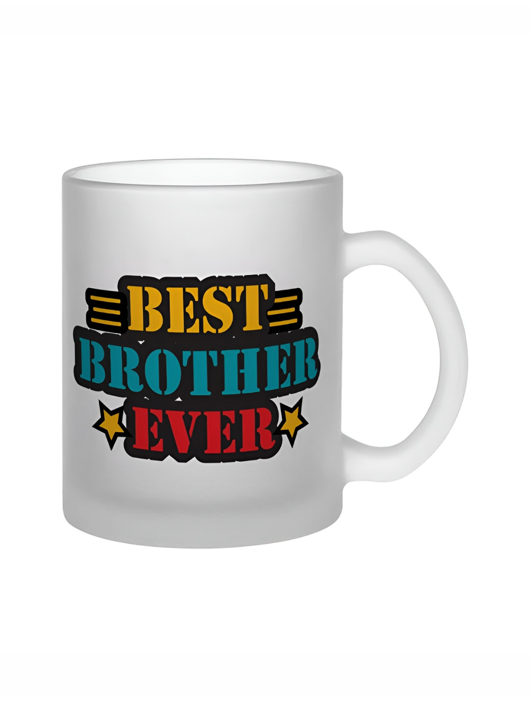 Gathari Love You Grandpa White Typography Glass Microwave Safe Mug-350ml