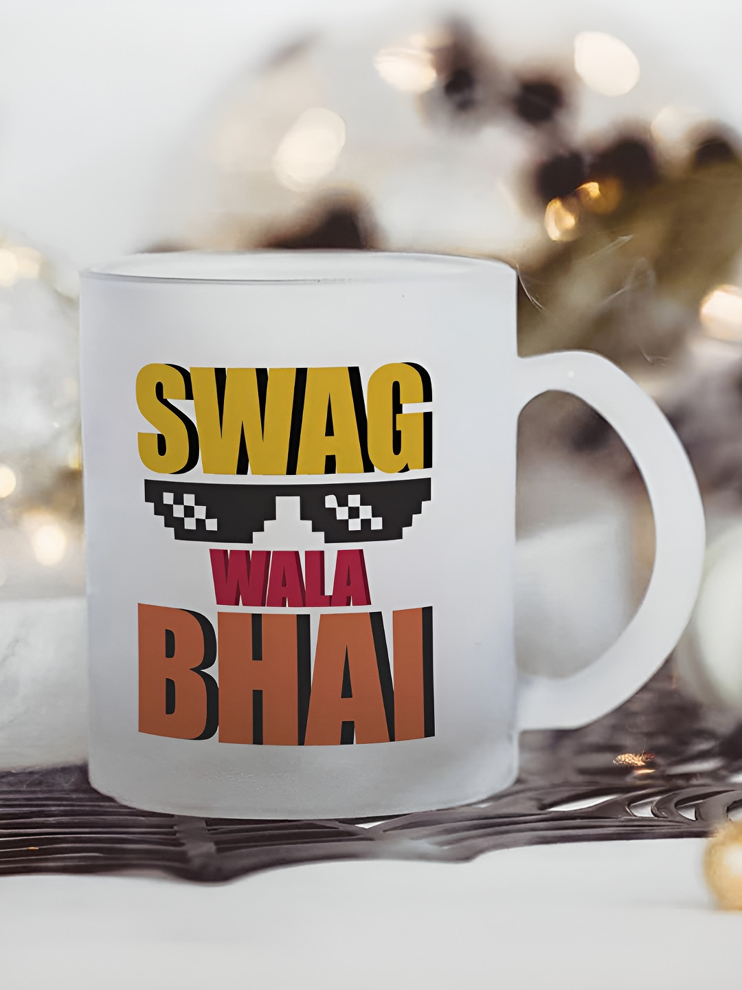 Gathari Personalised Morning Owl Magic White Typography Glass Microwave Safe Mug-325ml