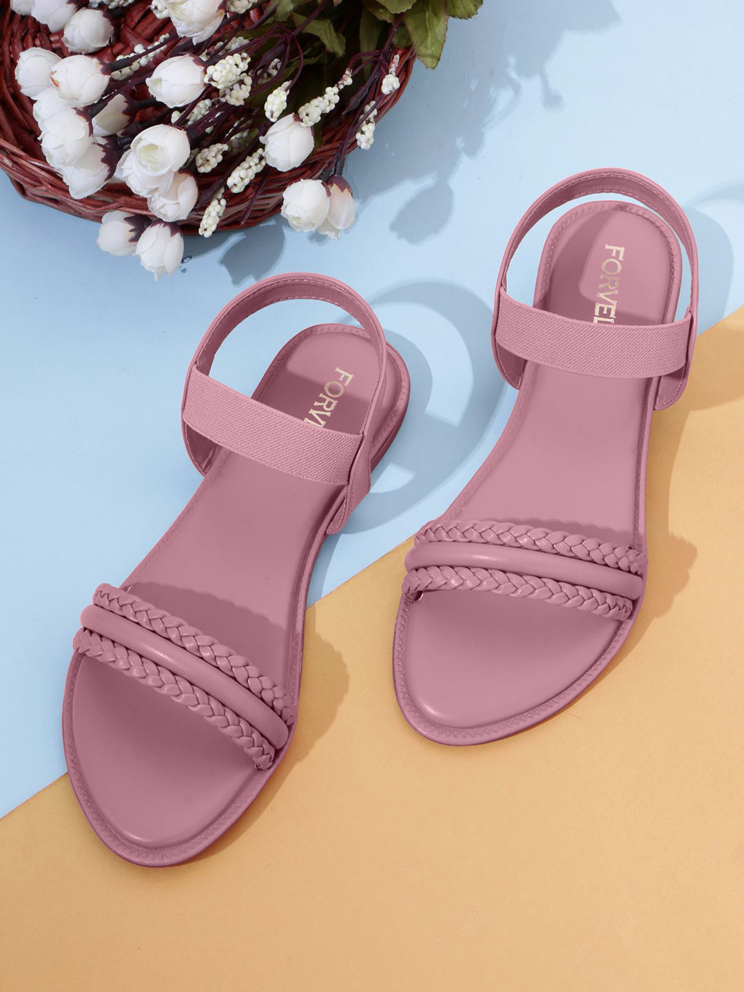FORVELA Women Open Toe Flats