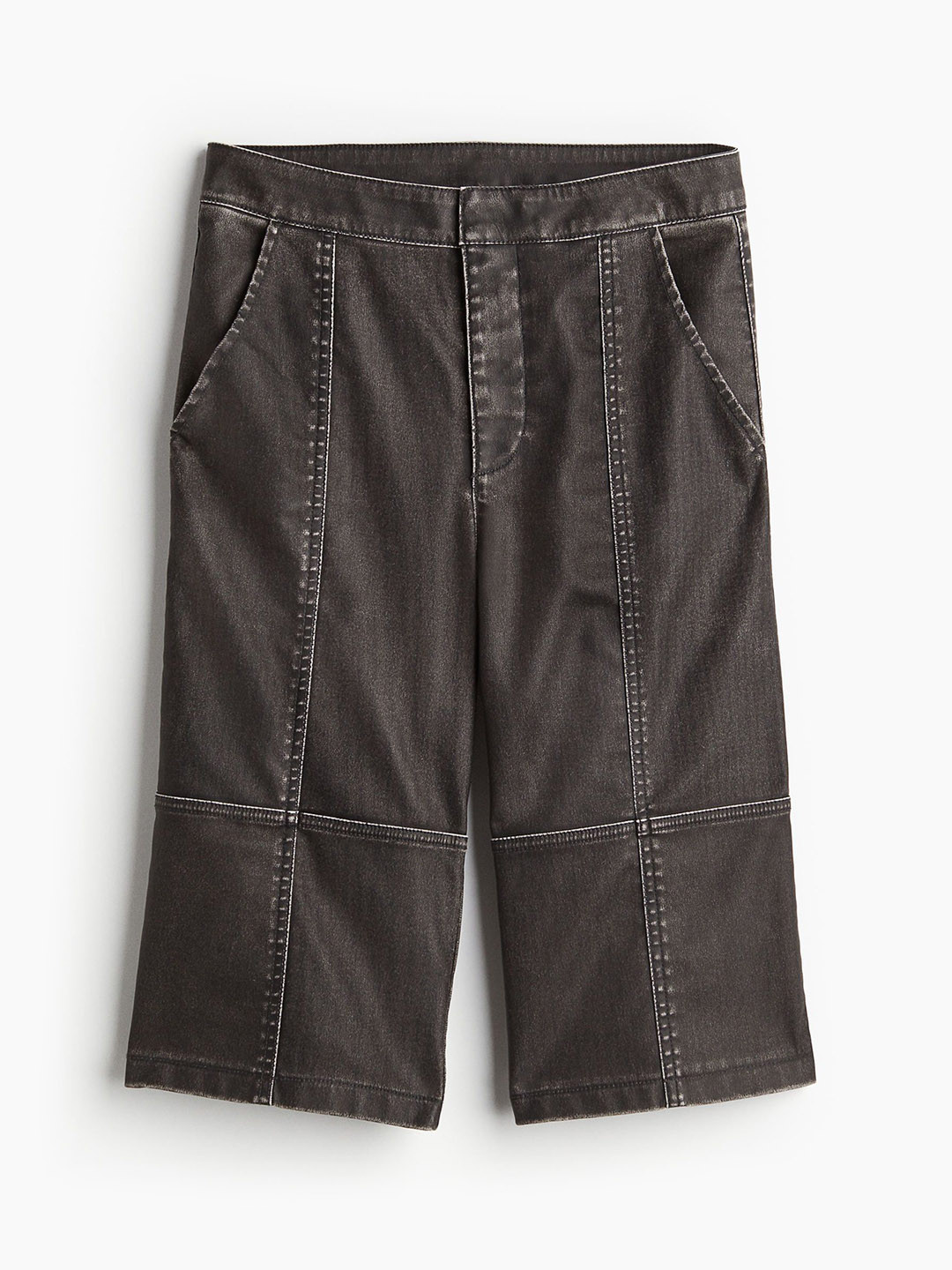 H&M Women Distressed-Look Capri Trousers